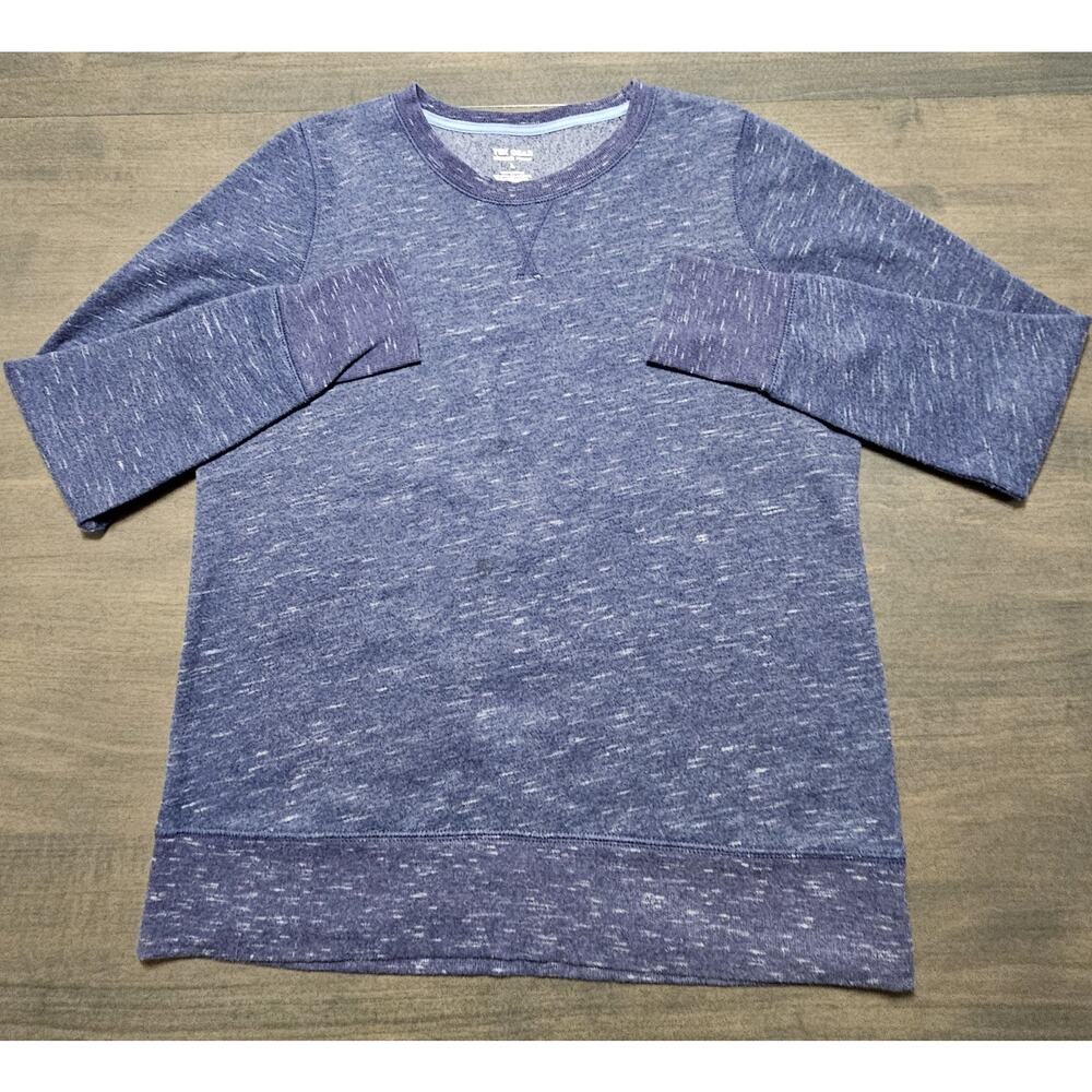 Tek Gear Ultra Soft Fleece Crewneck Sweatshirt Blue Women's Large